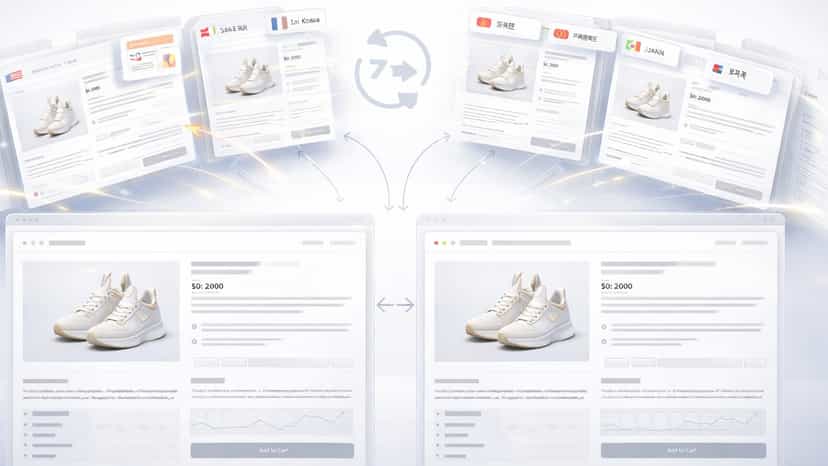 Product page mirrored across many languages