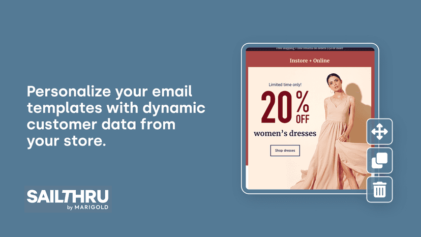 Create personalized emails using customer data.