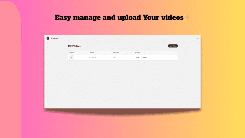 Connect Videos to Your Store
