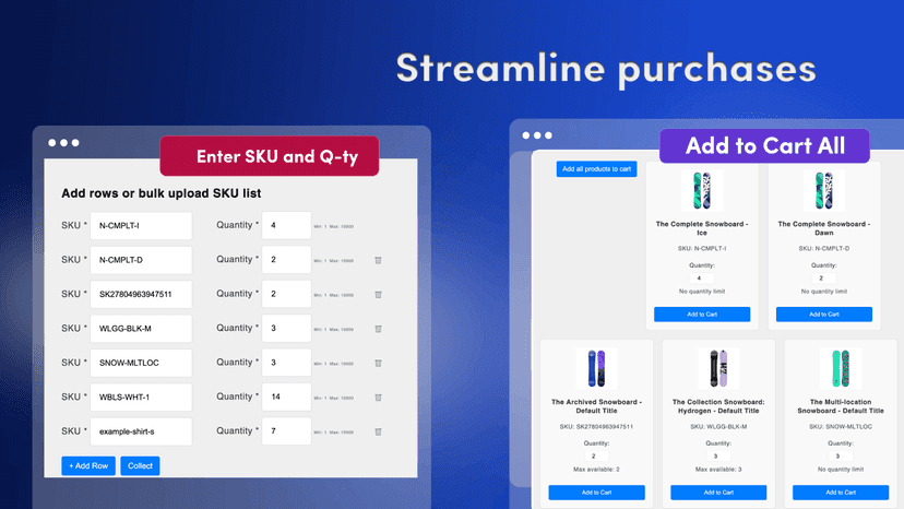 Streamline B2B purchases