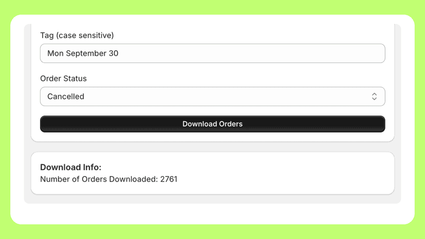 A checkbox with filter by tags box
