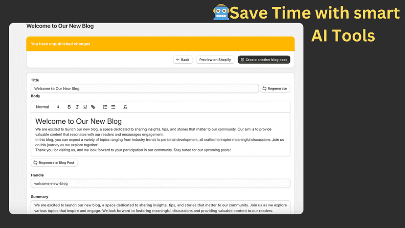 Save time with smart AI Tools