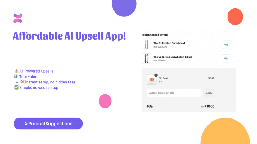 No manual mapping needed with smart AI cross-sells