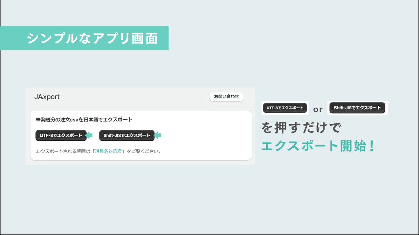 使用するボタンは1つのみ。マーチャントは、このボタンを押すだけで作業が完了します。
