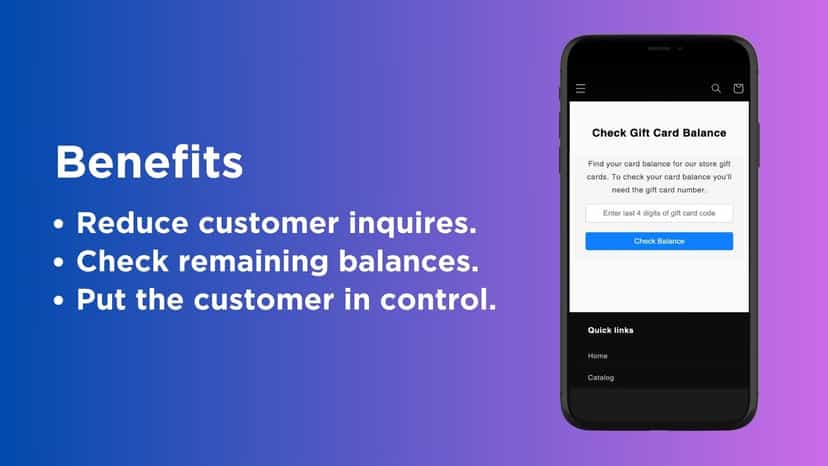 benefits of using this app for remaining gift card balances