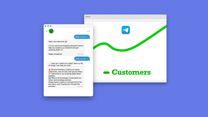 Engage customers on Telegram, send marketing messages