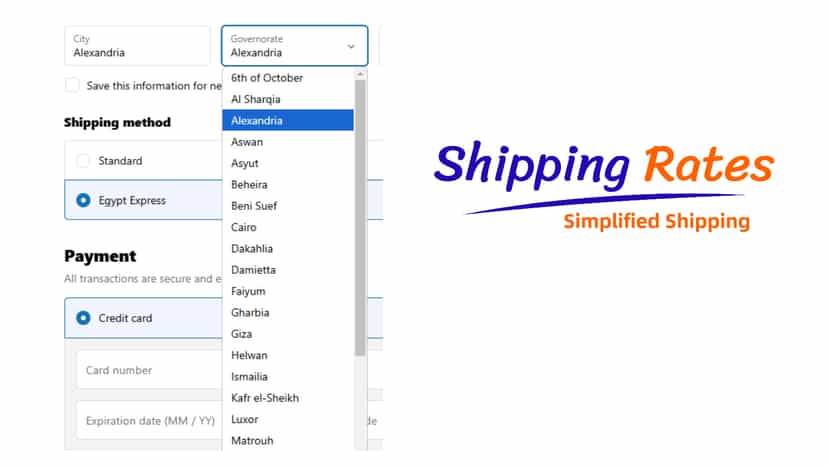 shipping ratae