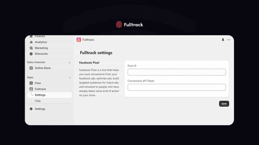 Settings screen