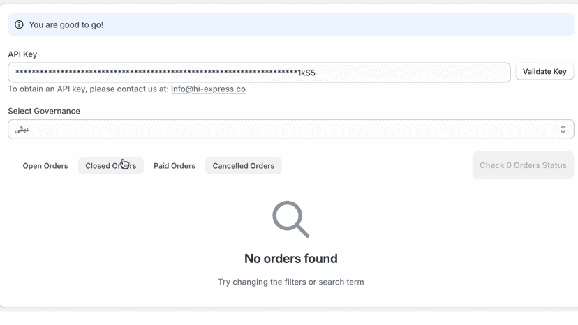 check key validation