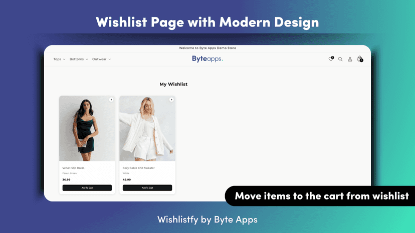 wishlist page