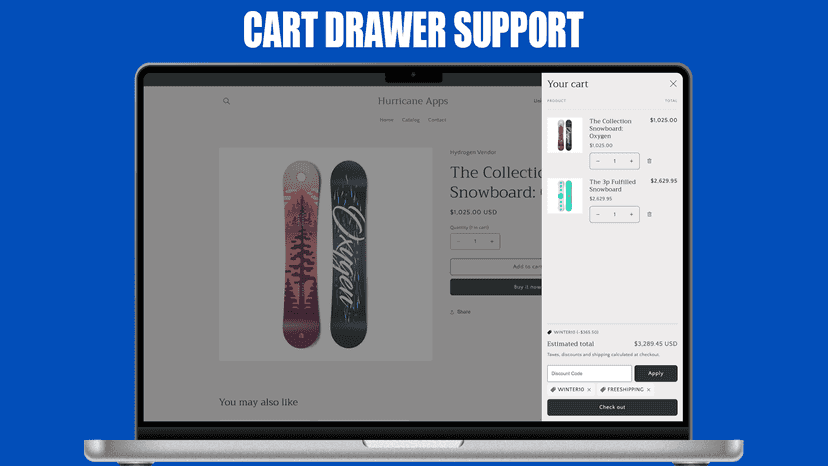 Cart drawer support for all themes