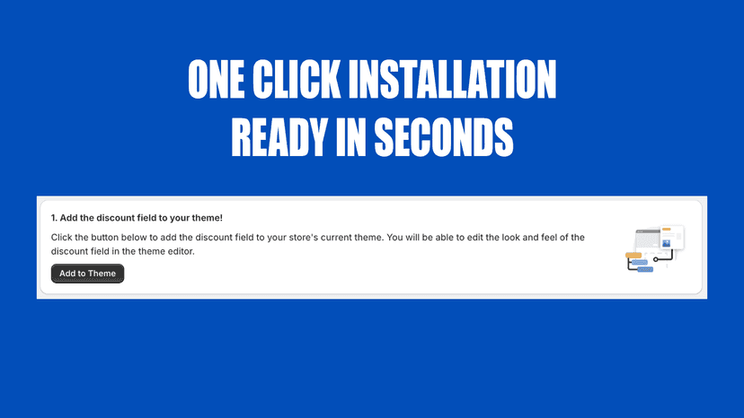 Easy installation ready in seconds