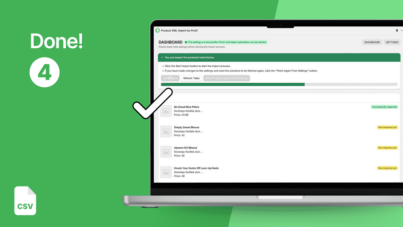 Product CSV Import