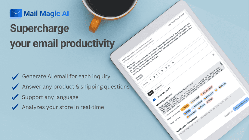 Mail Magic AI: Supercharge your email productivity