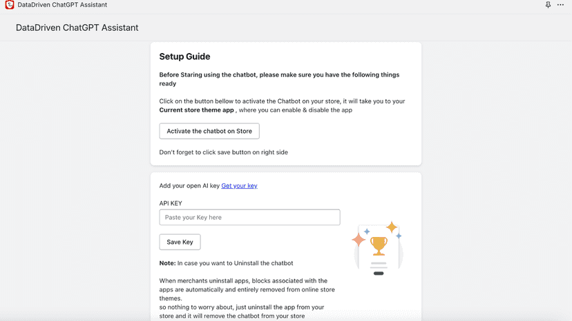 DataDriven ChatGPT Assistant Admin Panel