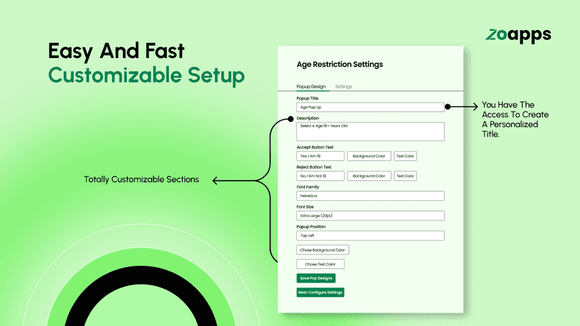 Customize Age Verification Popup