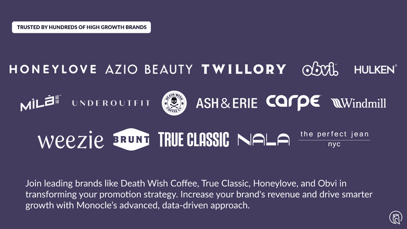 Trusted by high growth e-commerce brands