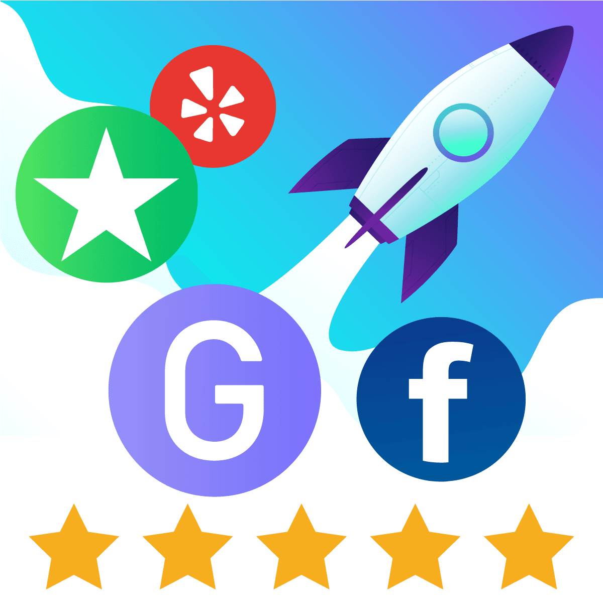 Send emails asking for reviews on Google, Trustpilot, Facebook, etc. Redirect negative feedback. logo