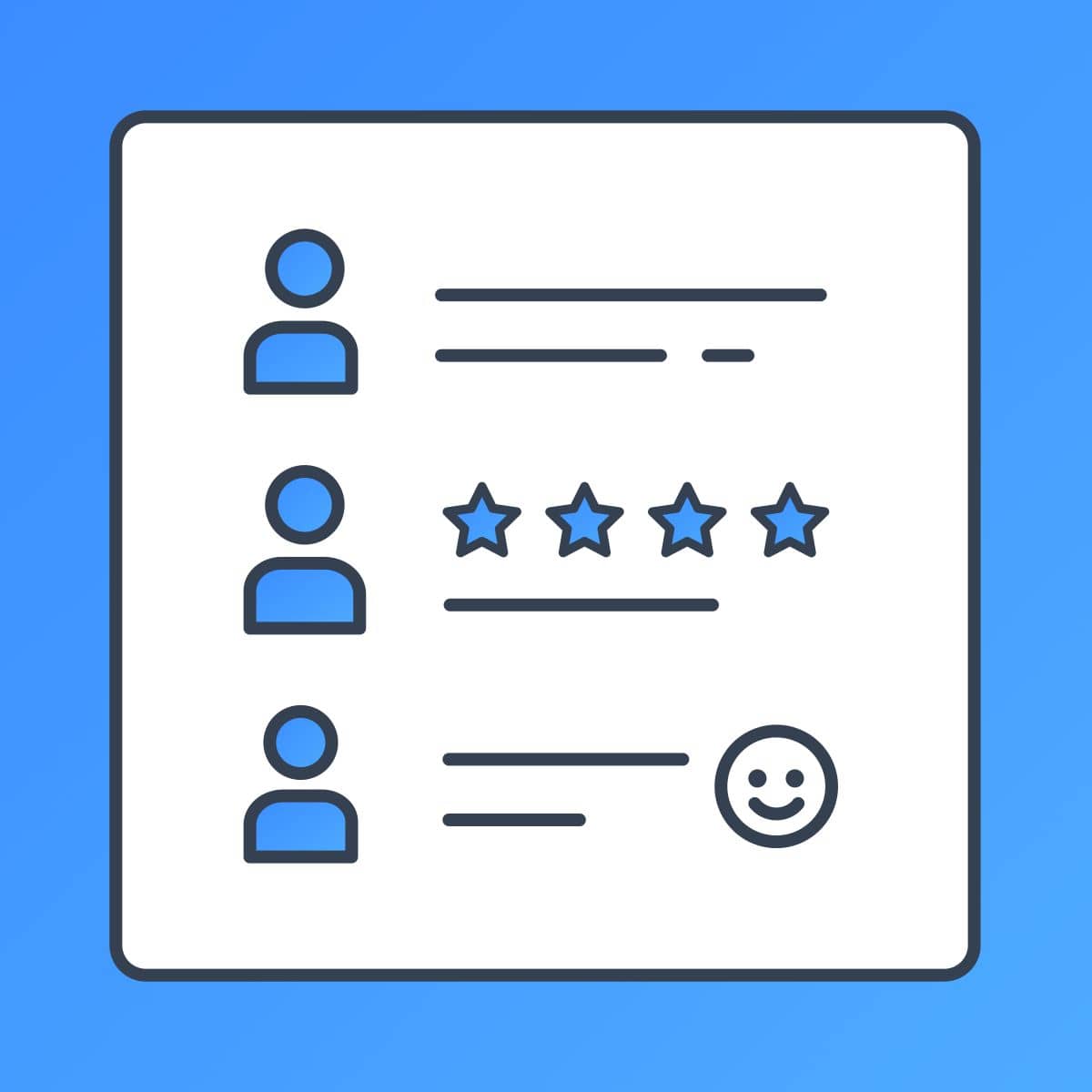 Show customer comments, reviews, and feedback & share on your site to build trust and social proof.