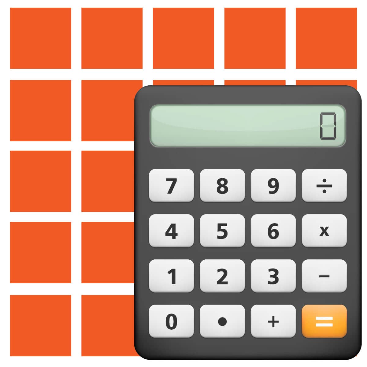 Calculates the amount of product needed based on customer input for area or cubic volume. logo