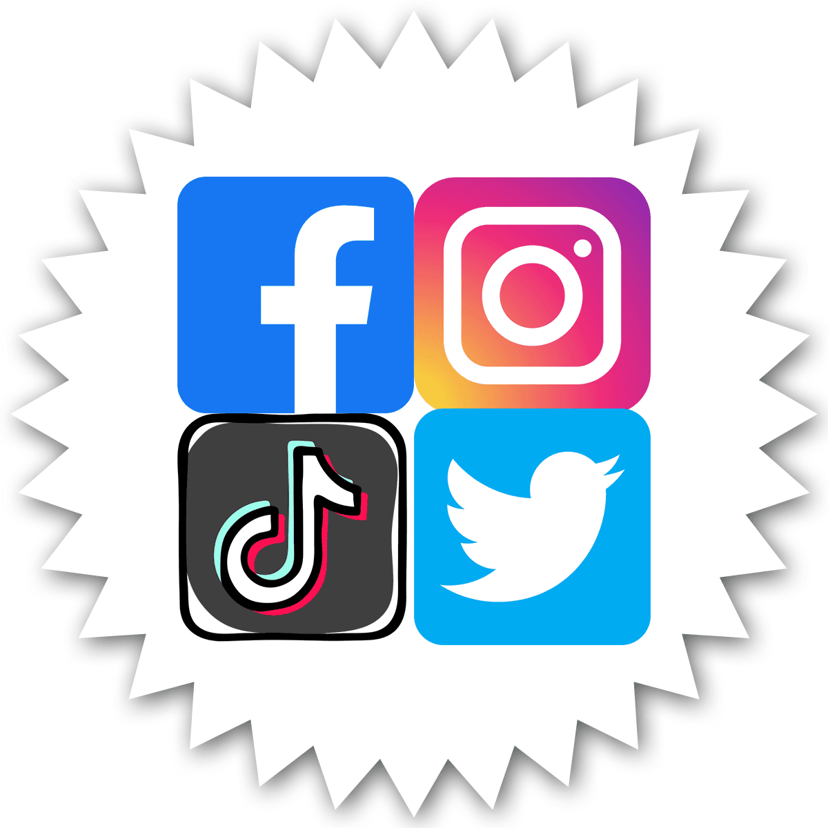 Visitors to future customers. Appealing icon bar influences visitors to follow your social media.