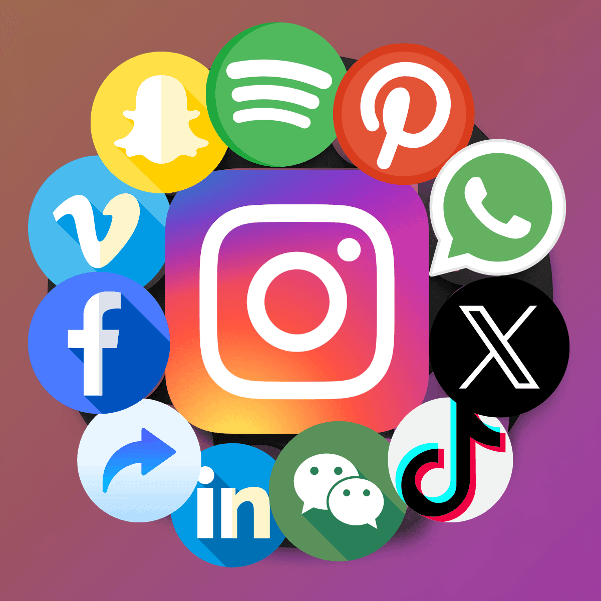 Add Social Media Icons to your store instantly with customised social media bars and icons. logo