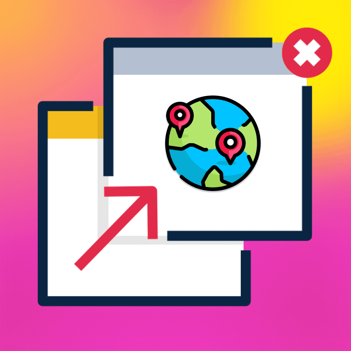 Popup with country redirects based on user geolocation, automatic redirects & markets redirects. logo