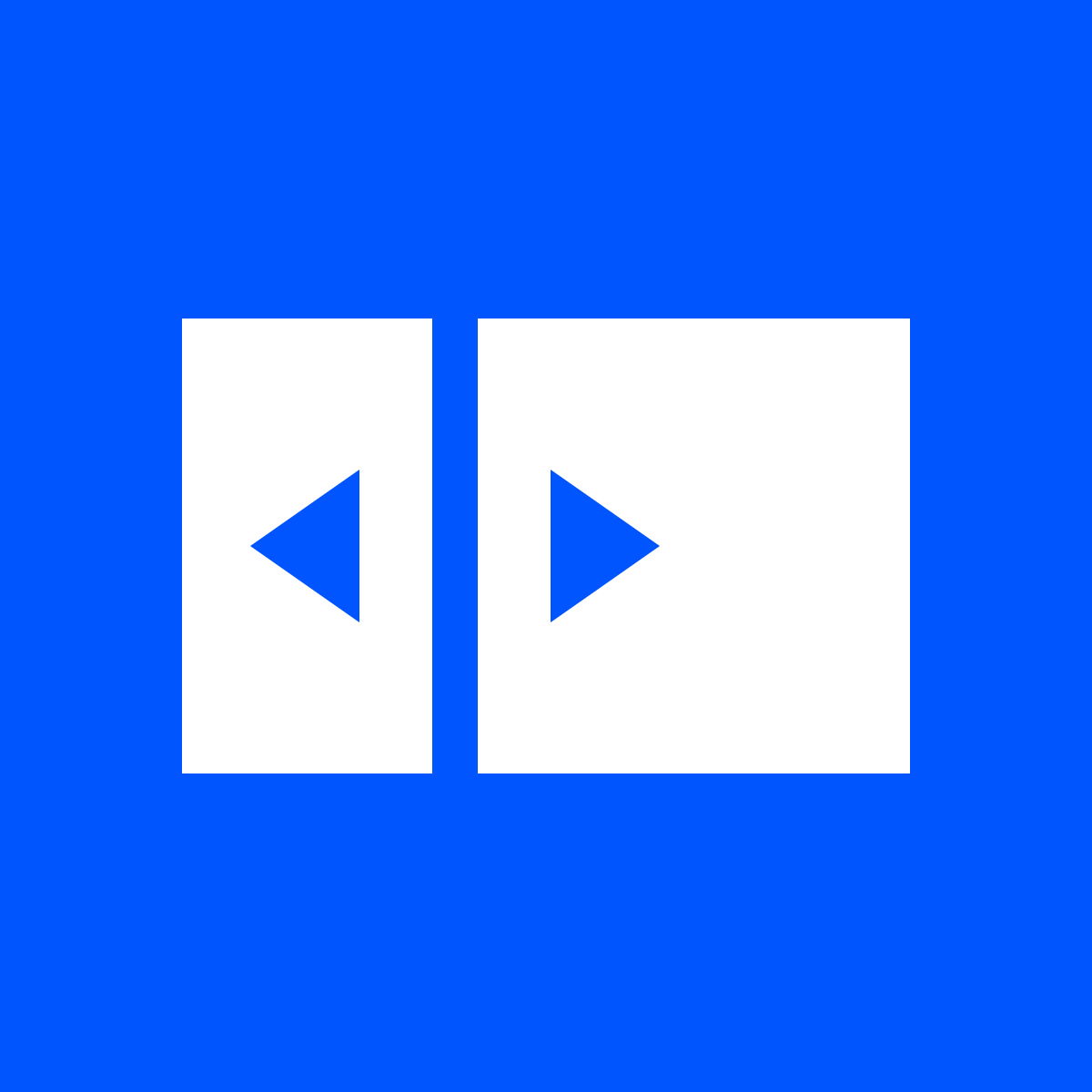 Instantly compare two overlapping images side-by-side