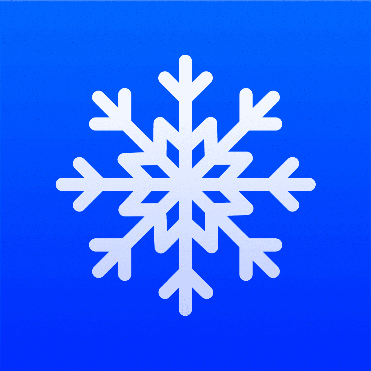 Welcome your customers with beautiful snowfall during the season logo