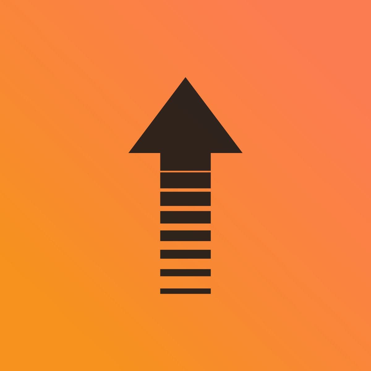 Allows the visitor to easily scroll back to top of the page logo