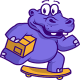 DropHippo ‑ Worldwide logo