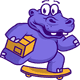 DropHippo ‑ Worldwide logo