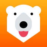 Free Shipping Bear logo