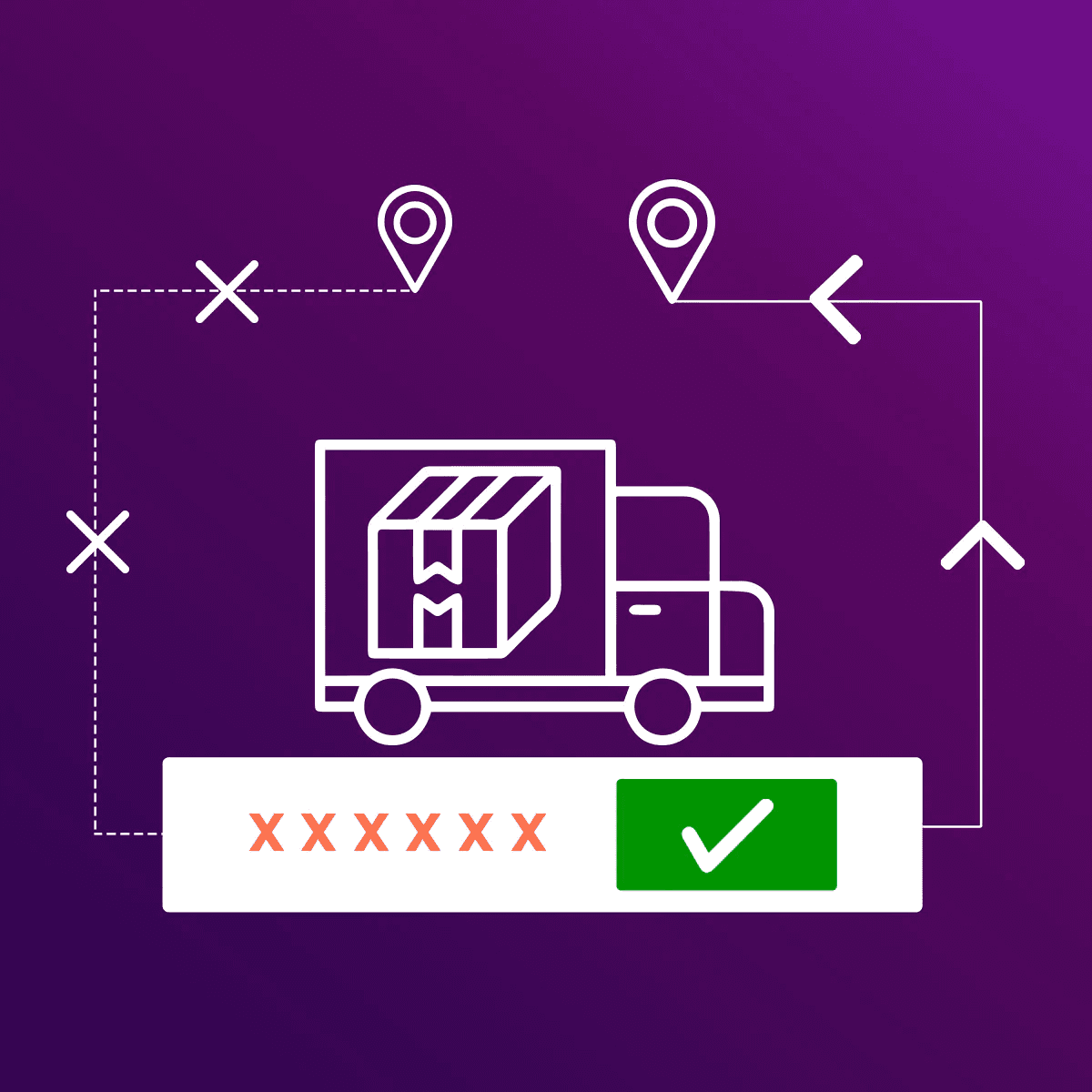 Let customers check product availability in their area and set delivery rates for various locations logo