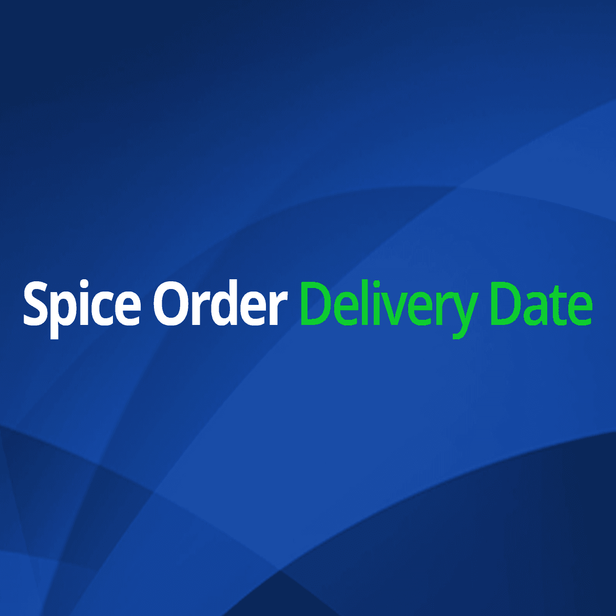 Spice Order delivery date allows customers to select the order delivery date on the cart page
