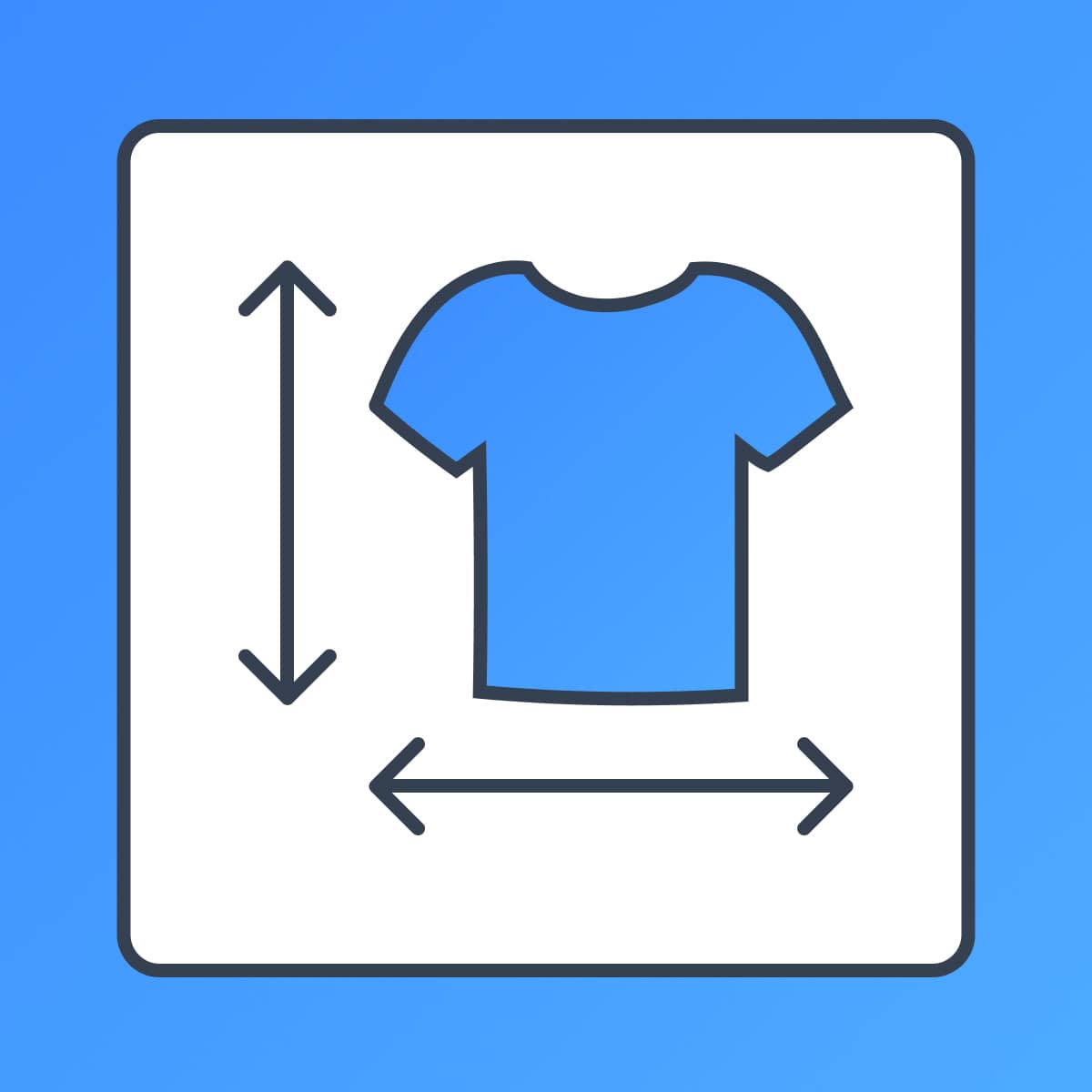 Reduce returns and support calls + get more sales with an easy product size chart, size guide.