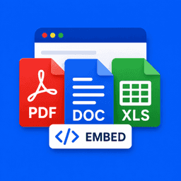 PDF & Docs & Excel Embed by F2 logo