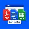 PDF & Docs & Excel Embed by F2 logo