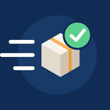 Tidsnok: Estimert levering logo