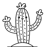White Cactus logo