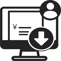 領収書のダウンロード logo
