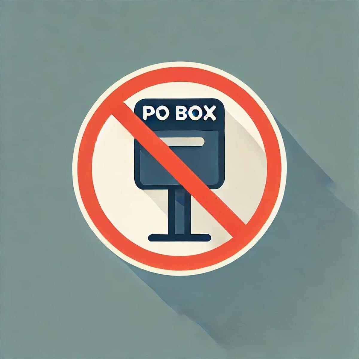 Block PO Box addresses during checkout. Prevent failed deliveries logo