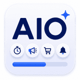 AIO Free shipping bar 8+Apps logo