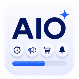 AIO Free shipping bar 8+Apps logo