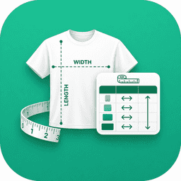 TagFit Size Charts for POD logo