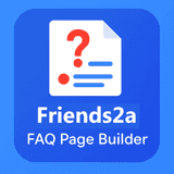 Friends2a FAQ Page Builder logo