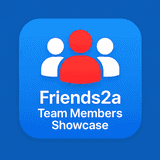 Friends2a Team Member Showcase logo