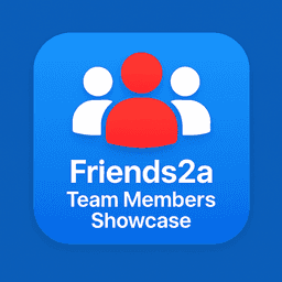 Friends2a Team Member Showcase logo