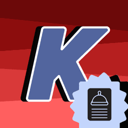 K: Restaurant Menu logo