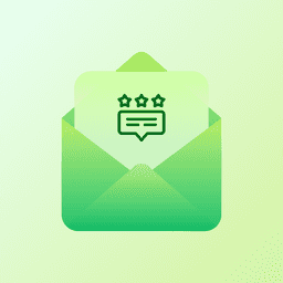 Green feeback & suvery form logo